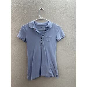 Gap Childrens Shirt Girls Size XS Purple Polo Shirt Short Sleeve